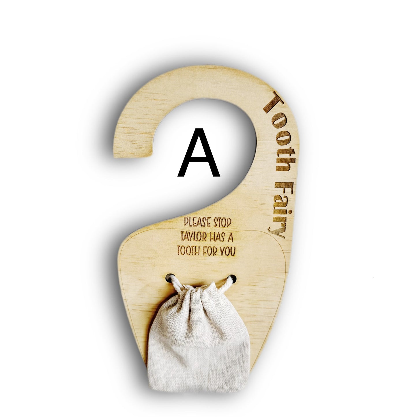 Tooth Fairy Door Hanger with Pouch | Design Hut
