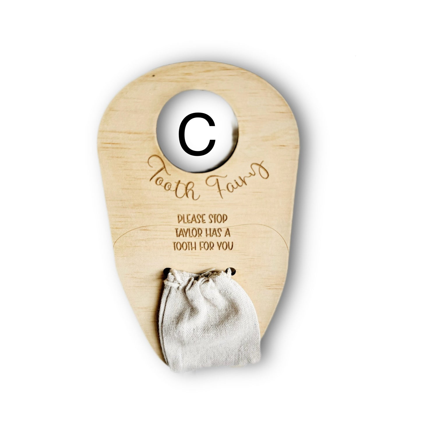 Tooth Fairy Door Hanger with Pouch | Design Hut