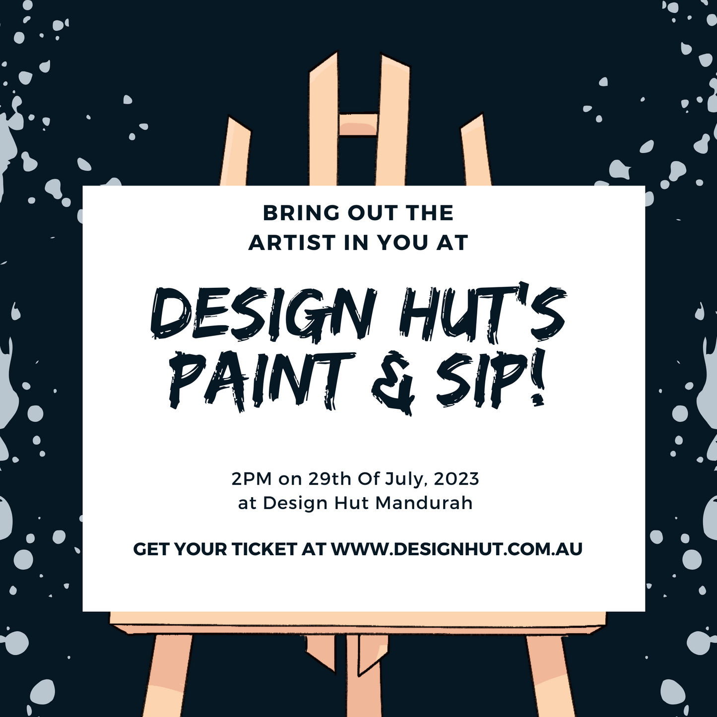 Paint & Sip Class/ Workshop Ticket