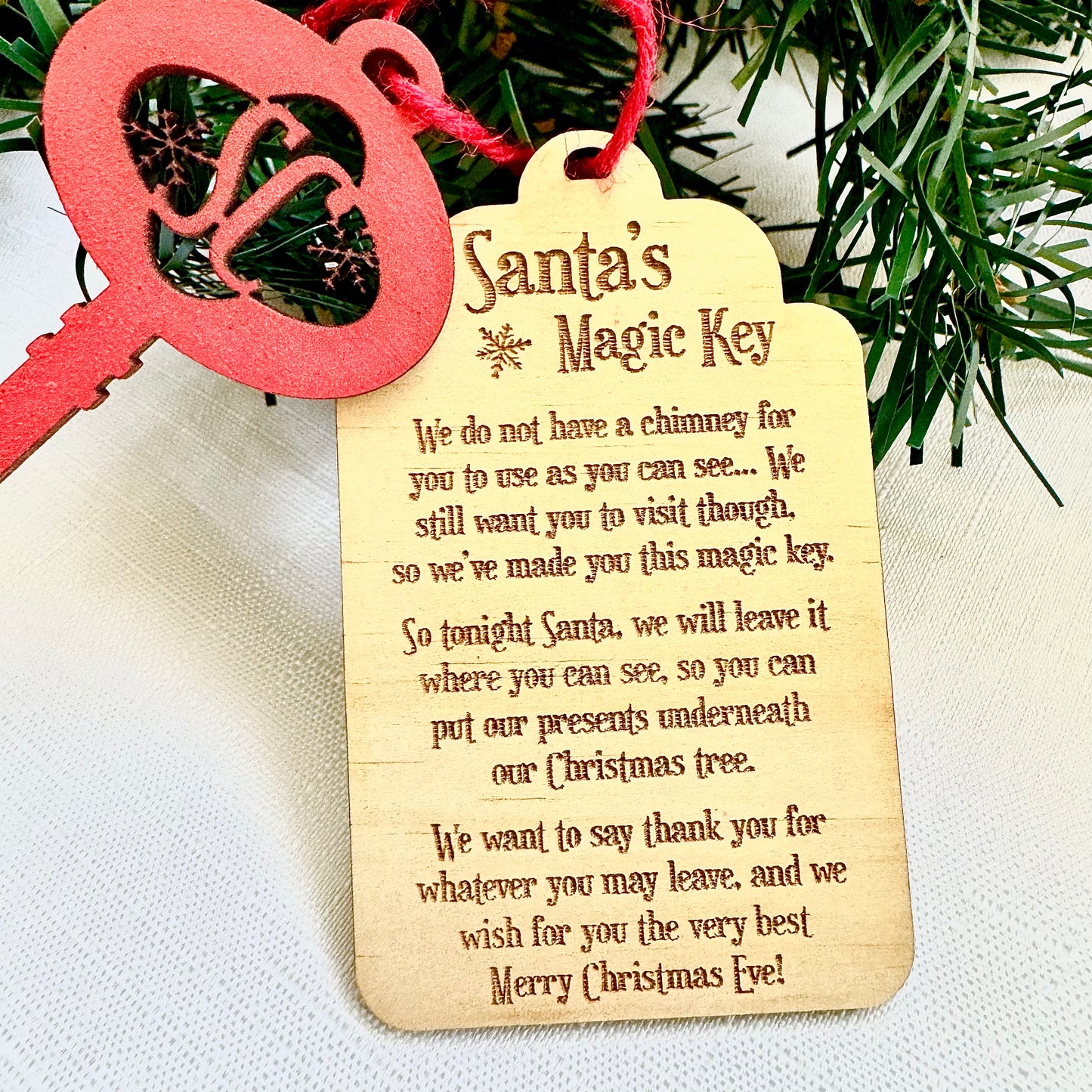 Santa Christmas Magic Key Tag Hanger | Design Hut