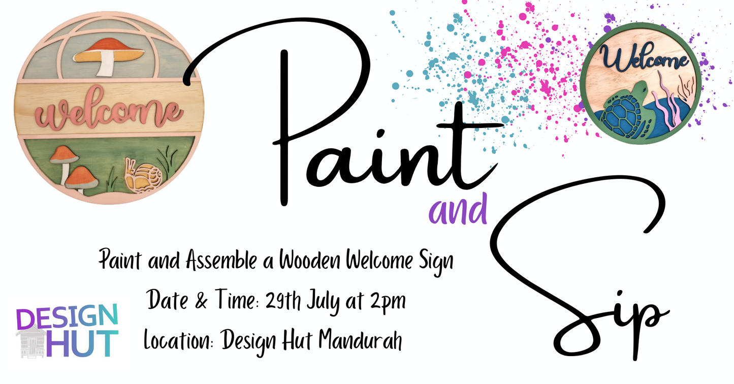 Paint & Sip Class/ Workshop Ticket