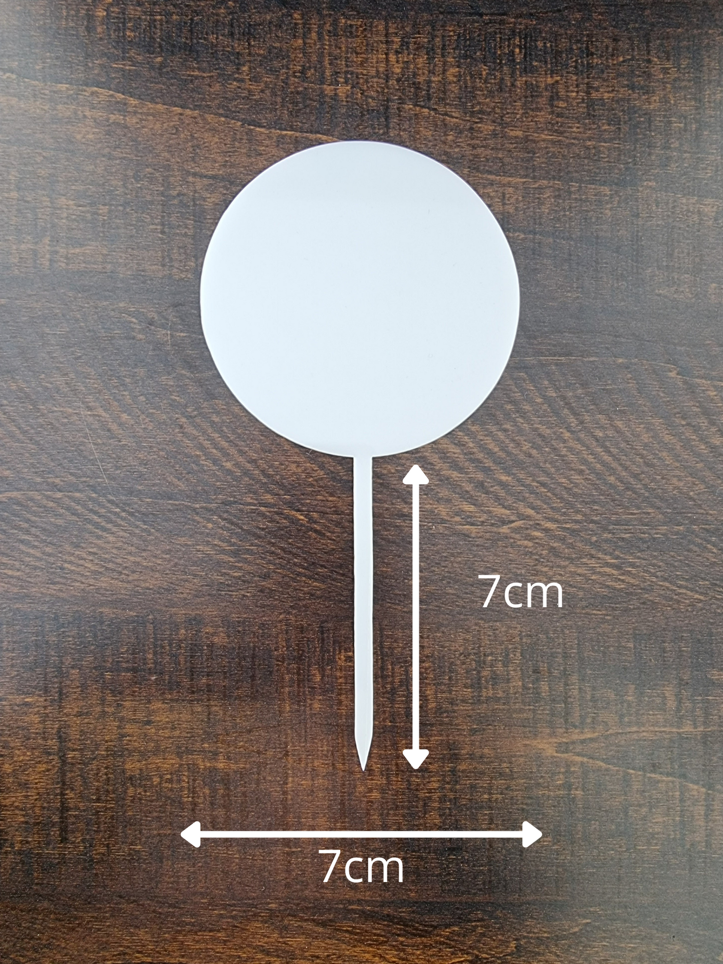 7cm blank cake topper