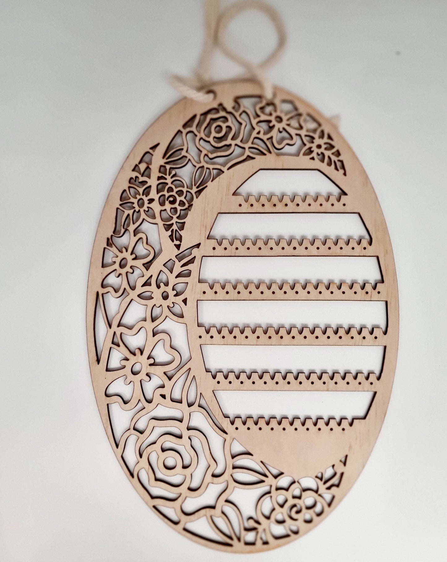 Boho Floral Moon Hanging Jewellery Holder - Design Hut