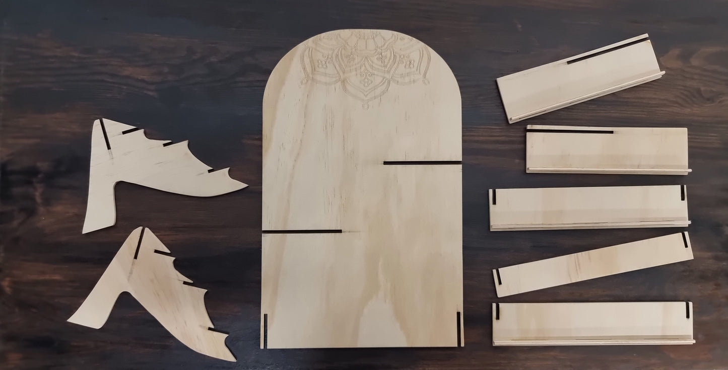 Vertical Ledge Jewellery Stand - Design Hut