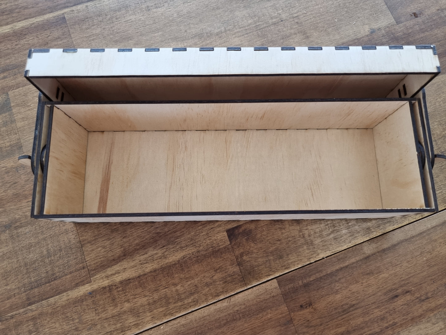 Personalised Engraved Wooden Bourbon Box Holder Opening Mechanism- Design Hut