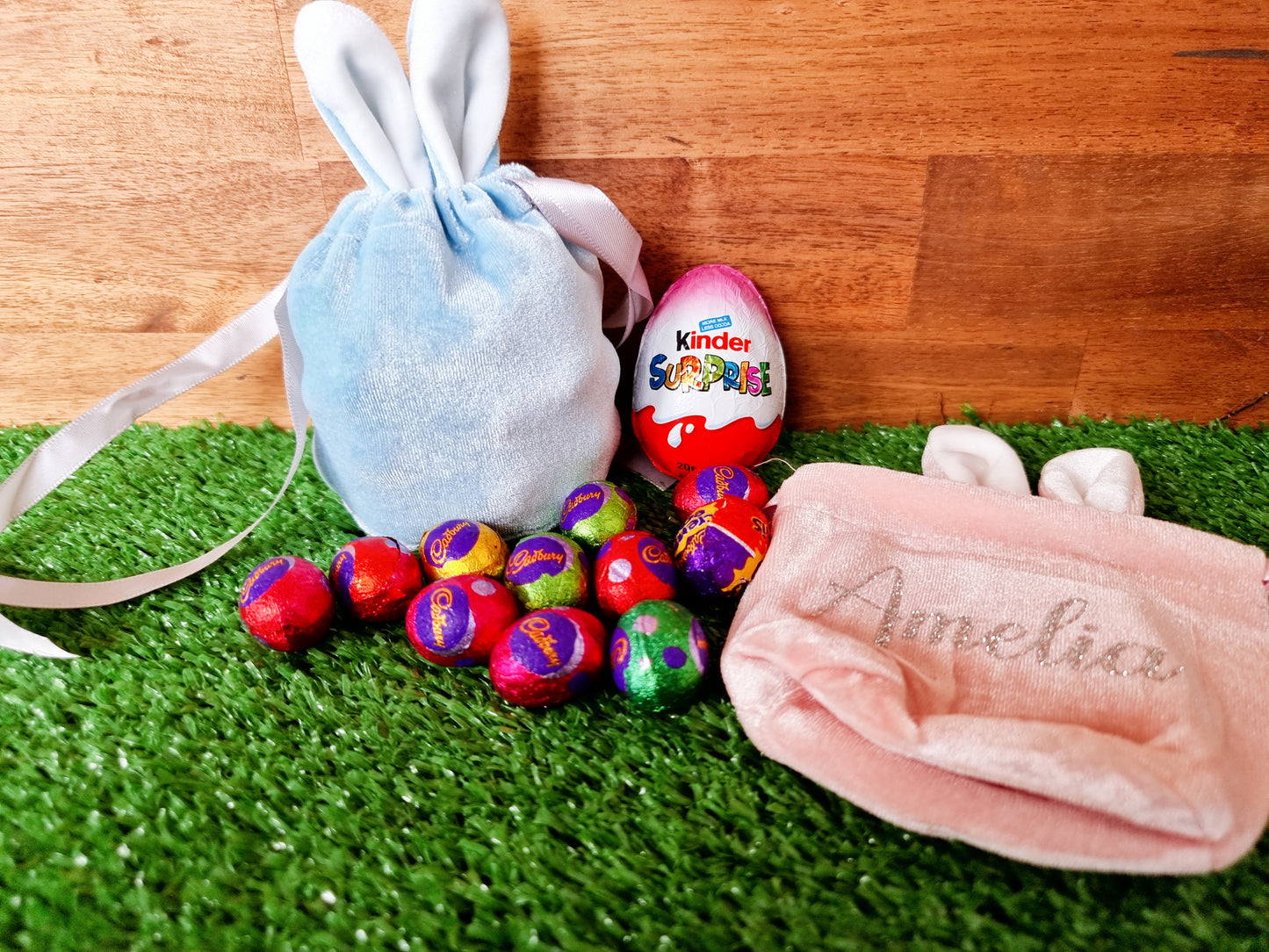 Velvet Easter Gift Bags Personalised - Design Hut