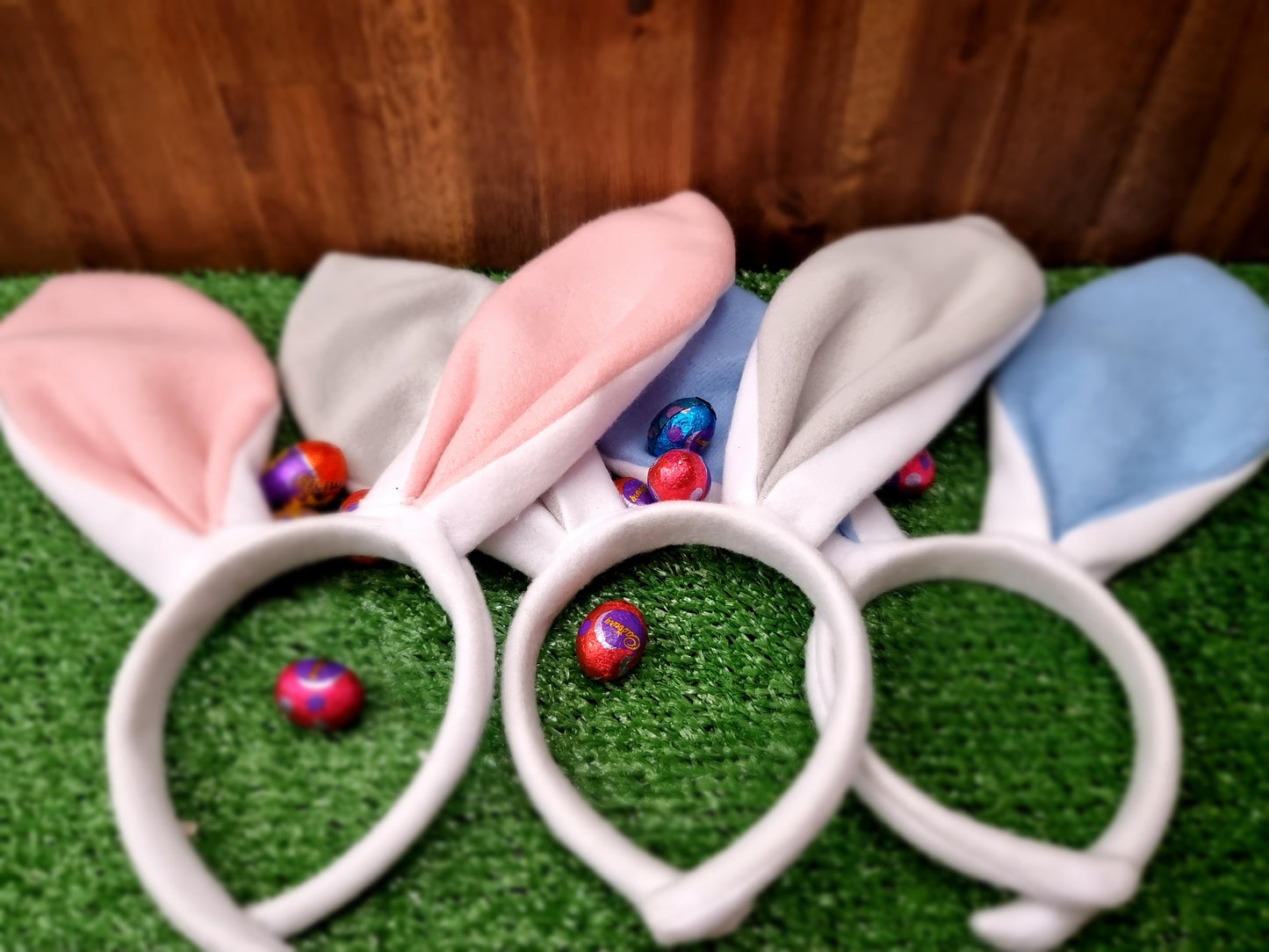 Plush Easter Bunny Headband Ears Personalised - Design Hut
