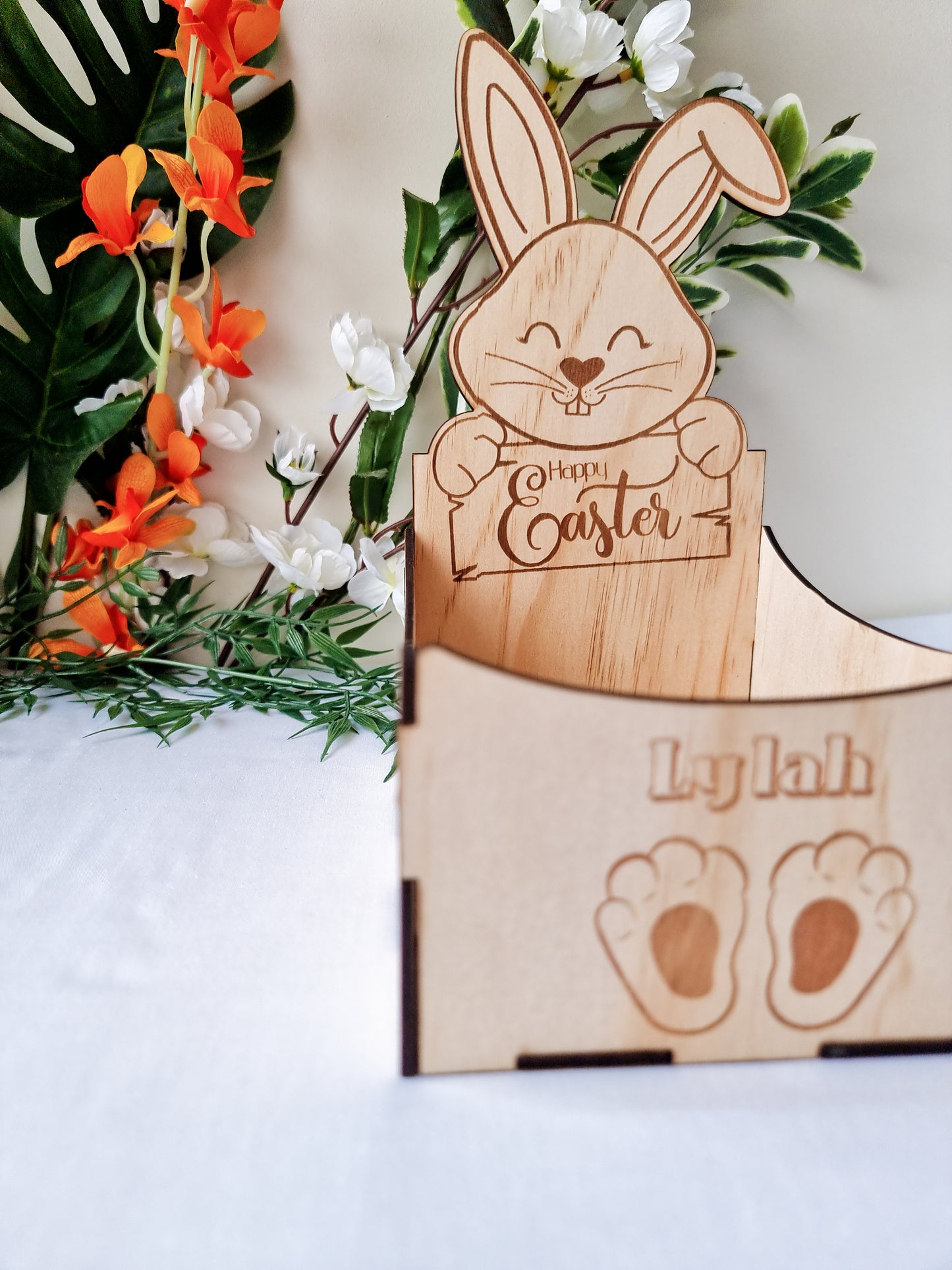 Engraved Easter Bunny Open Box | Design Hut