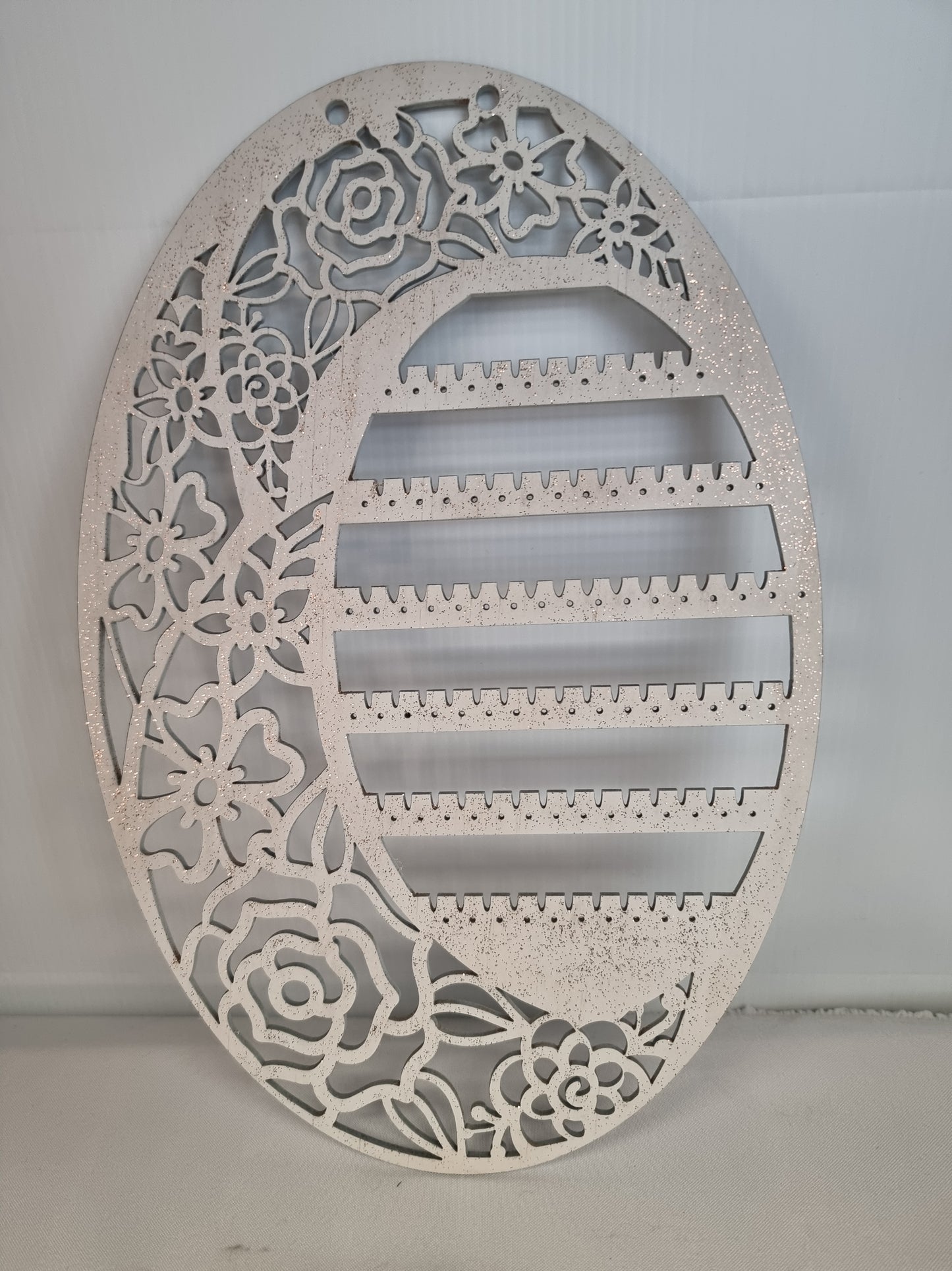 Boho Floral Moon Hanging Jewellery Holder - Design Hut