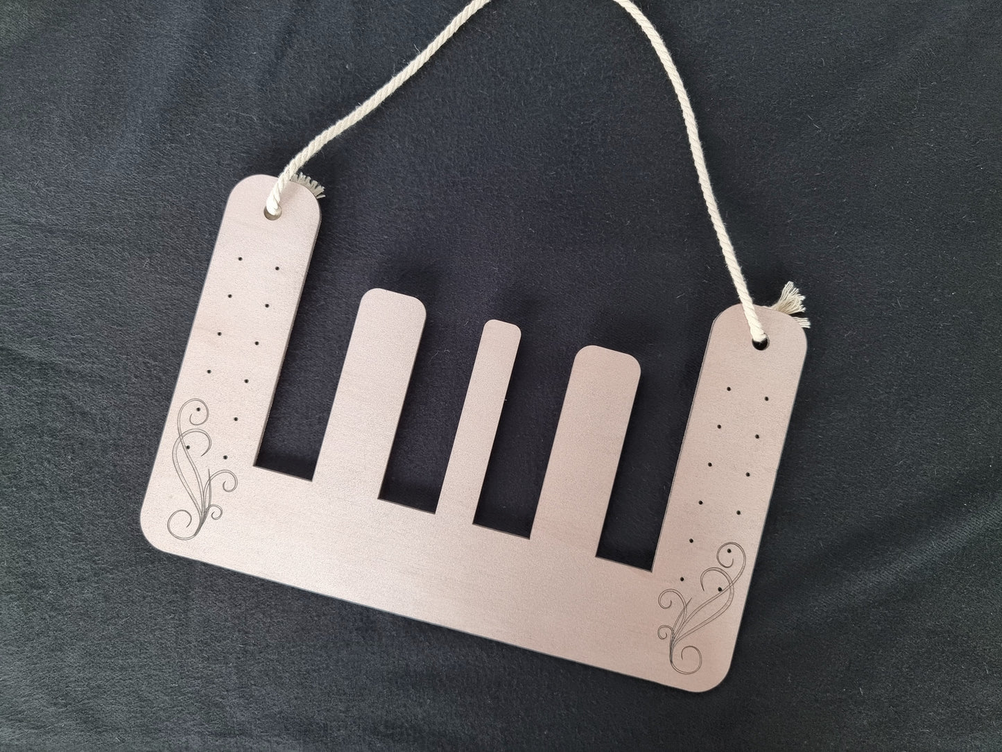 Wooden Hanging Scrunchie Holder