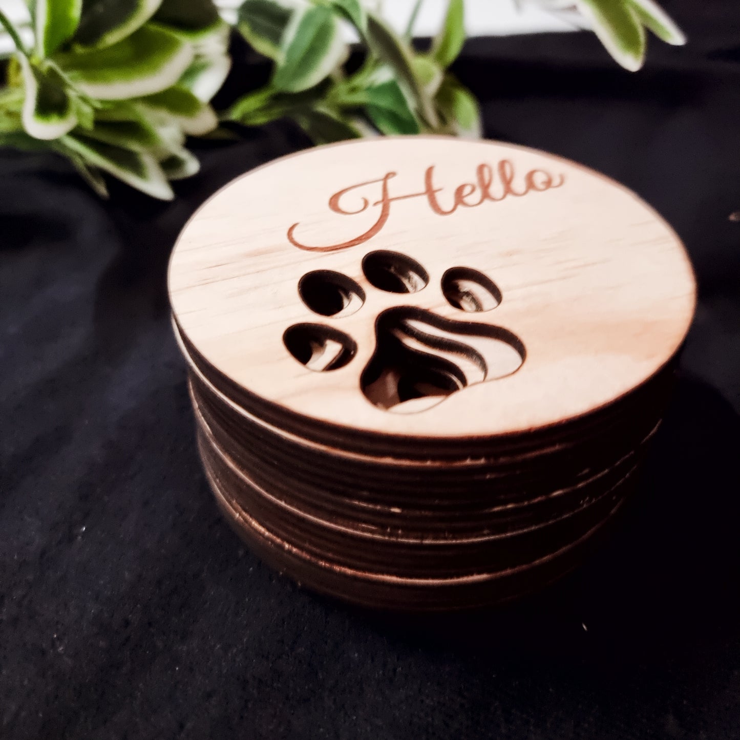Dog Milestone Disc - Paw design for Fur Members | Design Hut