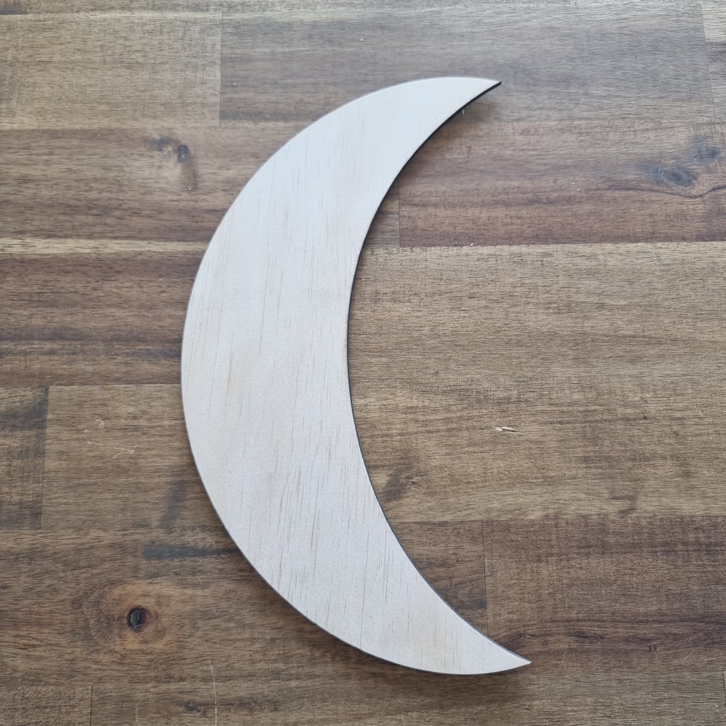 Large Wooden Crescent Moon Blank | Design Hut