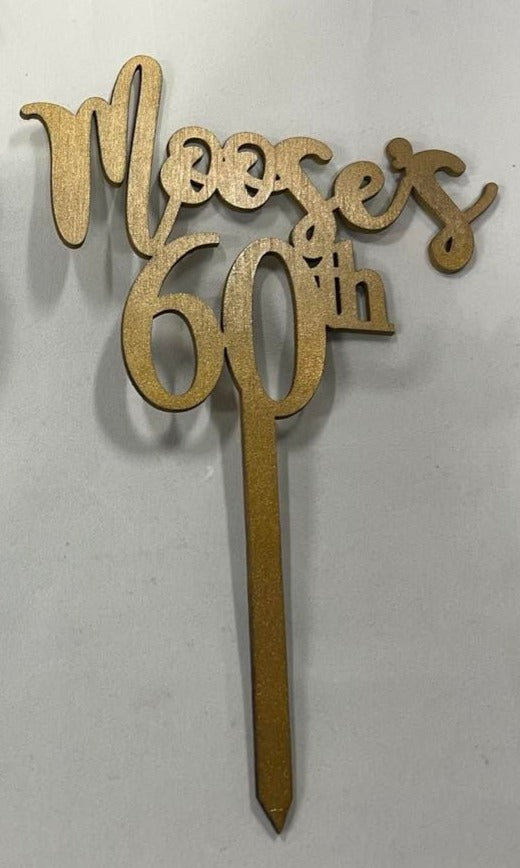 Wooden Personalised Cake Topper