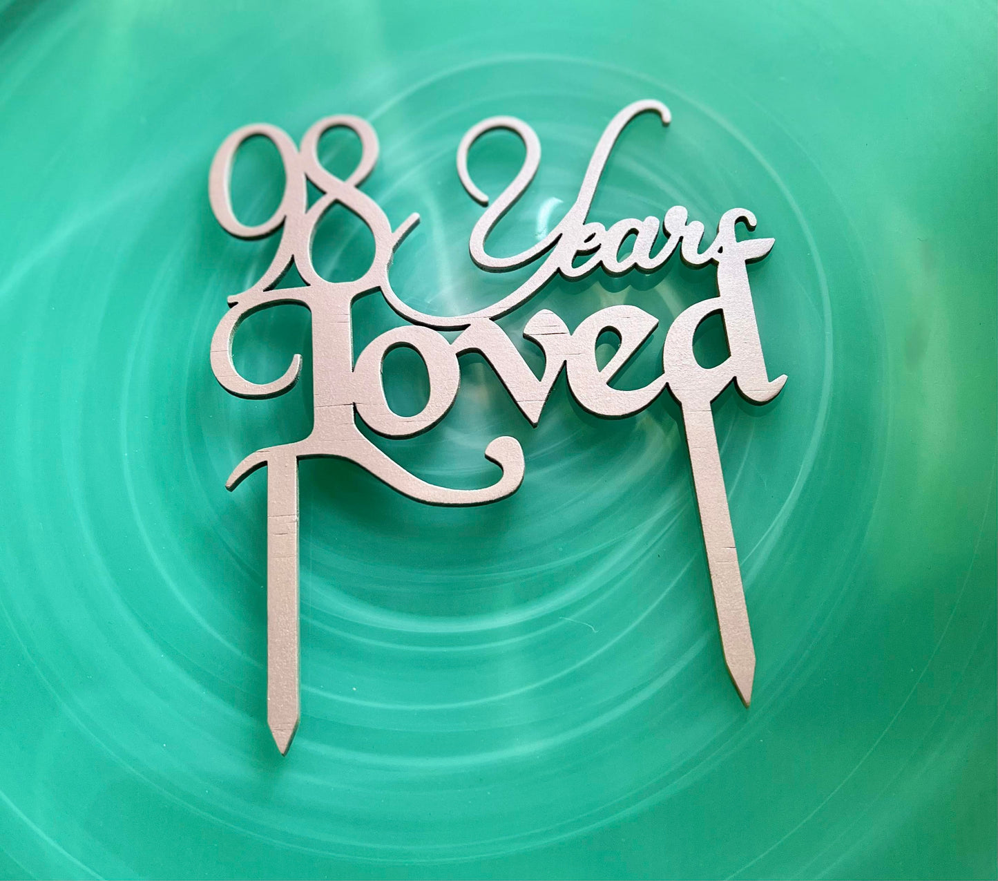 Wooden Personalised Cake Topper