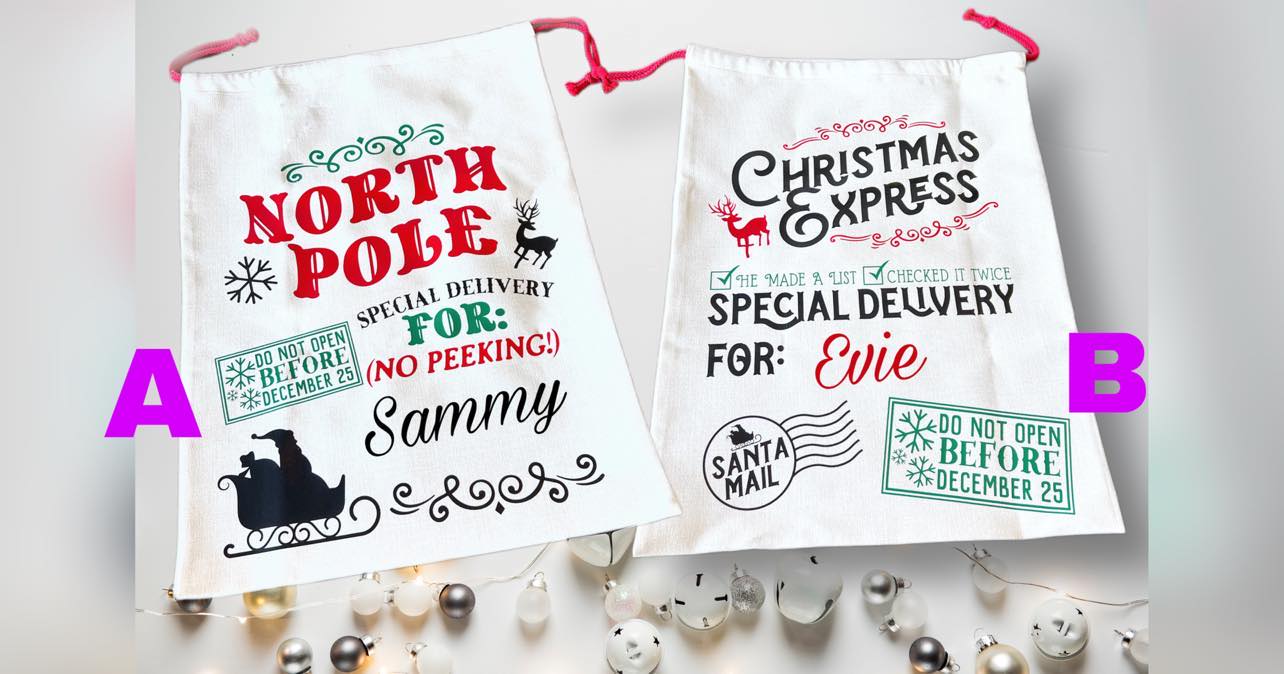 Santa Sack - Personalised Christmas Santa Sack