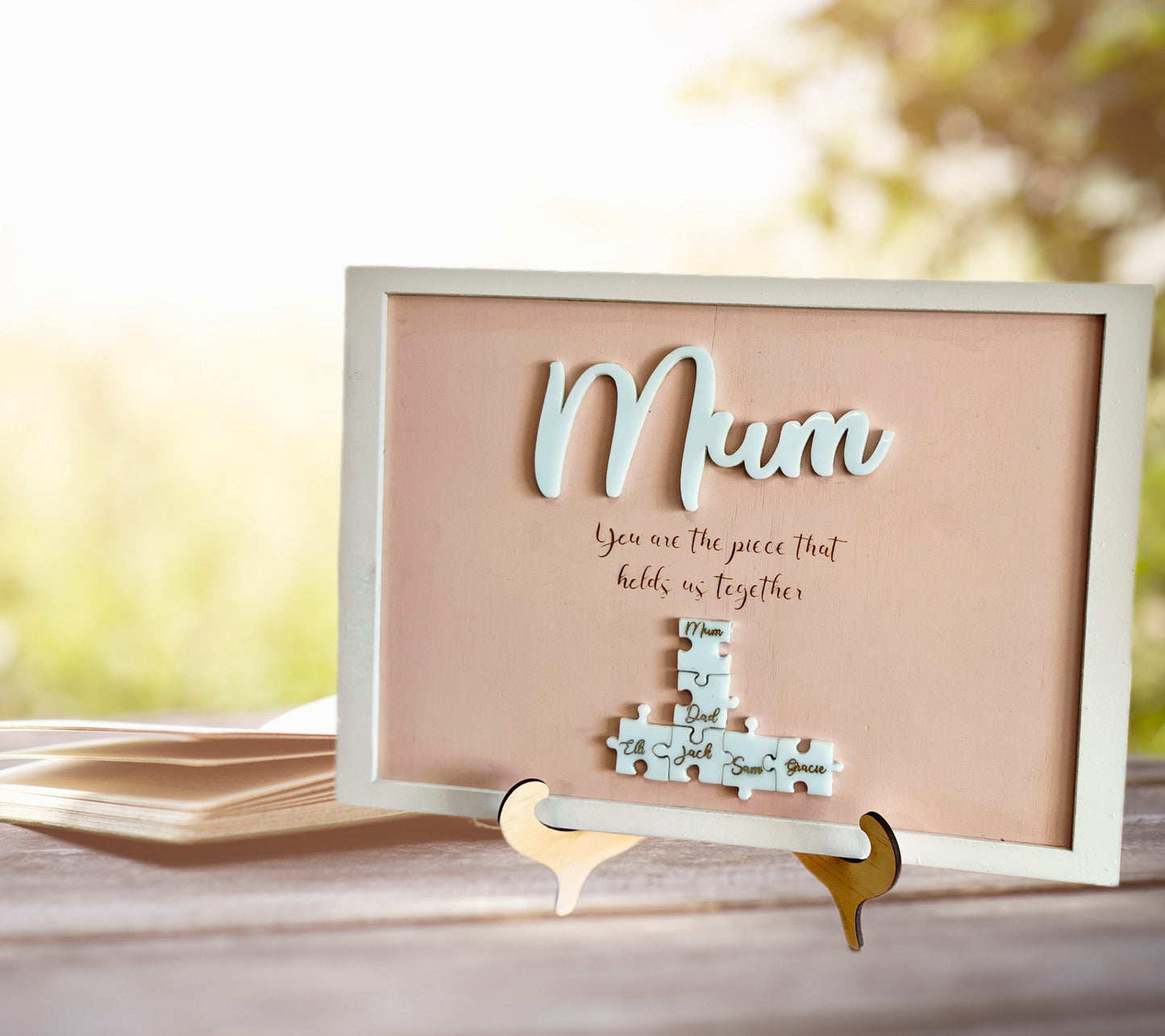 Mums Puzzle Pieces Frame - Mum's hold the pieces together | Design Hut