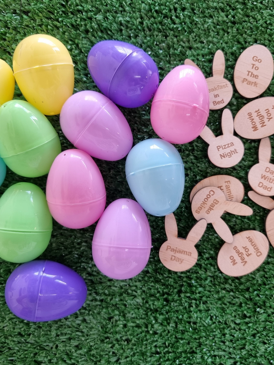 Easter Coupon Tokens with Plastic Easter eggs | Design Hut