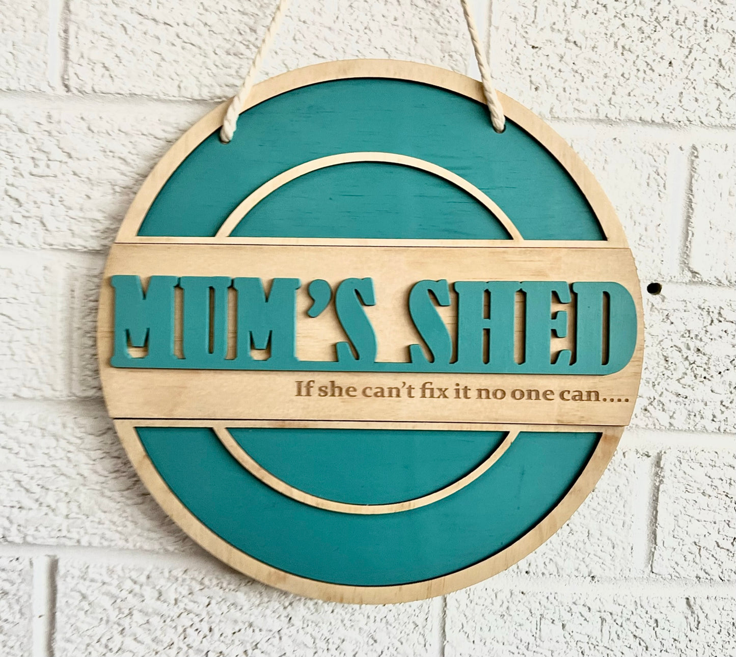 Mum's Shed Wooden Sign | Design Hut