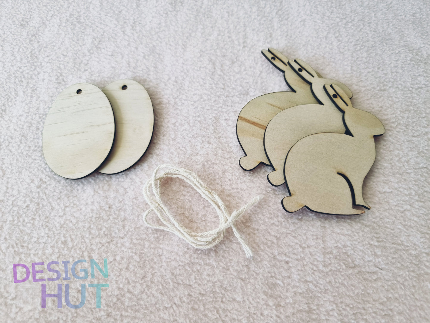 Easter Bunting Wooden decoration Blanks | Design Hut