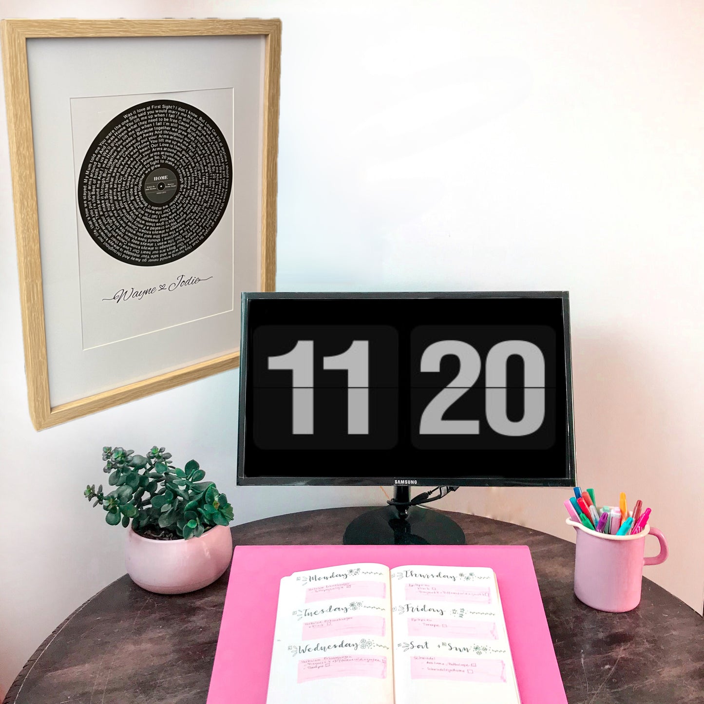 Spiral Song Lyrics Custom Print Retro Record Poster - Design Hut