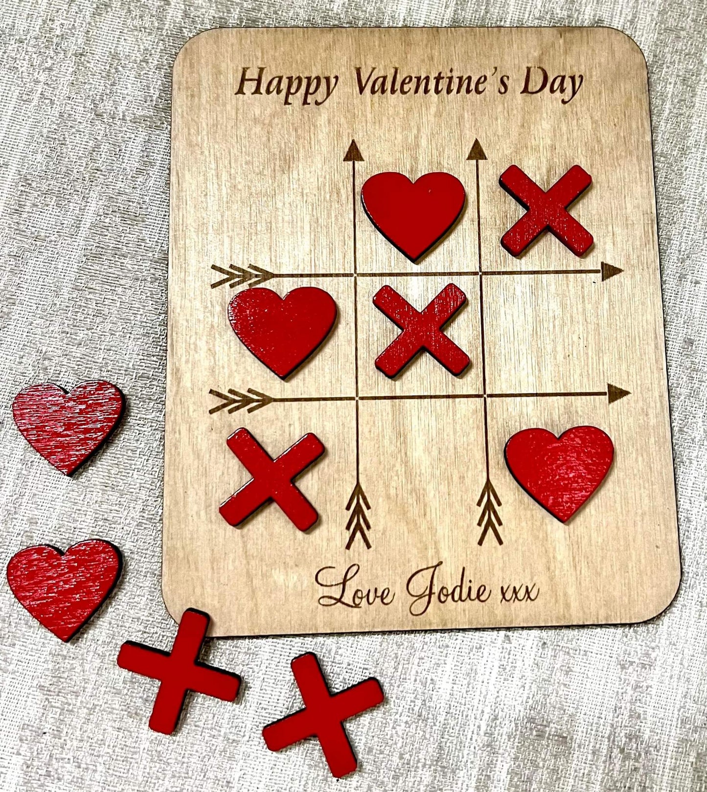 Tic Tac Toe Noughts and Crosses - Gift set board