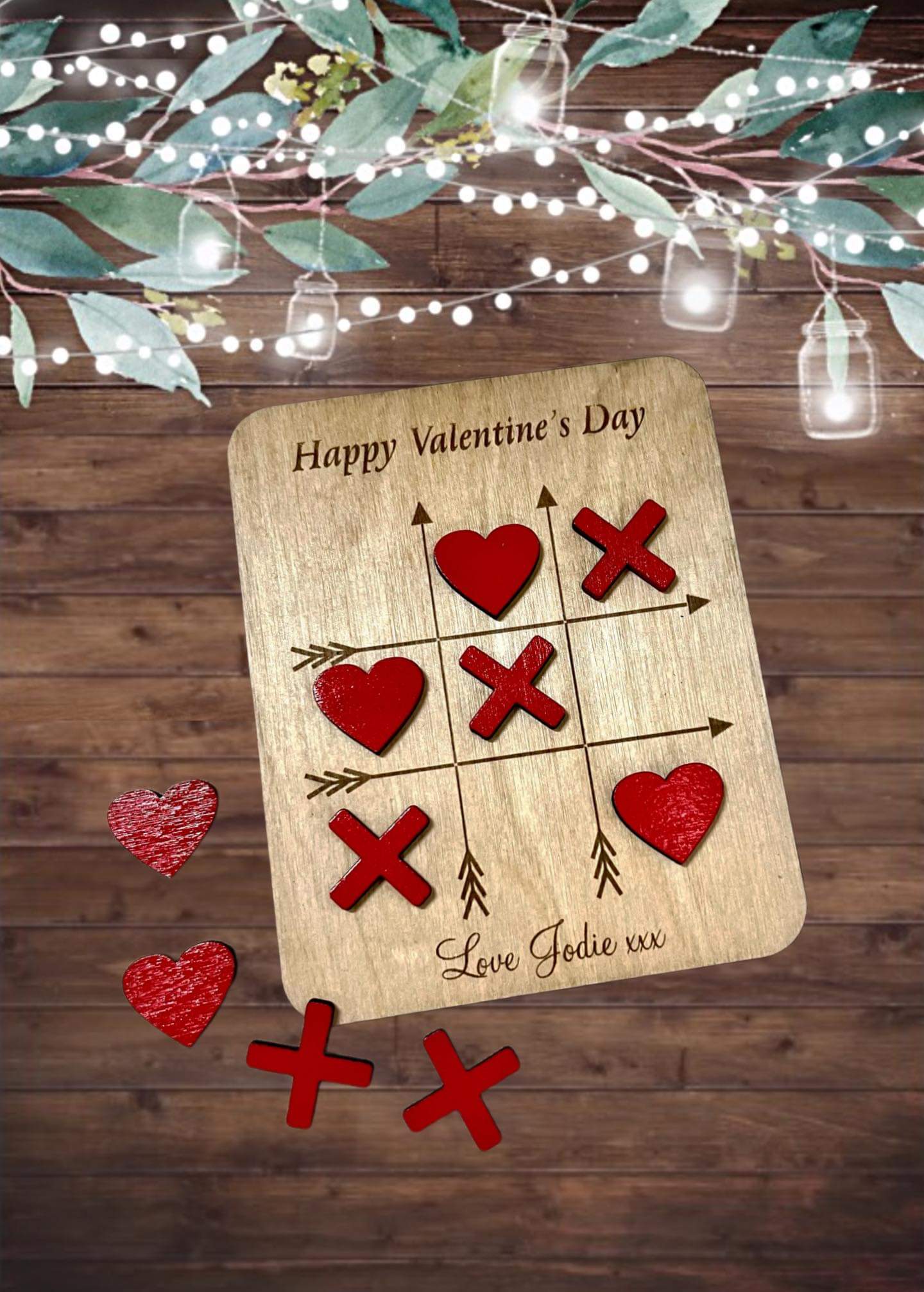 Tic Tac Toe Noughts and Crosses - Gift set board