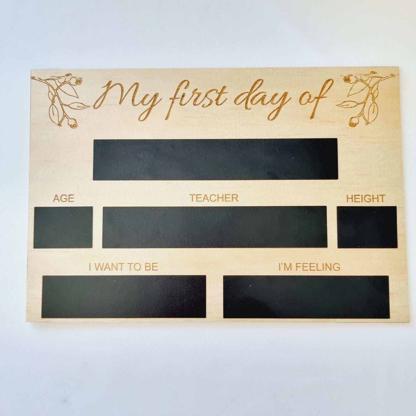 My First Day Chalkboard | Design Hut mandurah