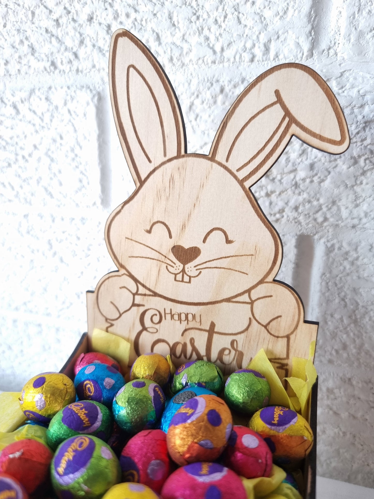 Engraved Easter Bunny Open Box - Design Hut