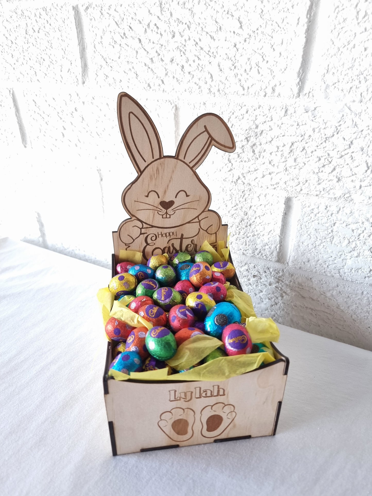 Engraved Easter Bunny Open Box - Design Hut