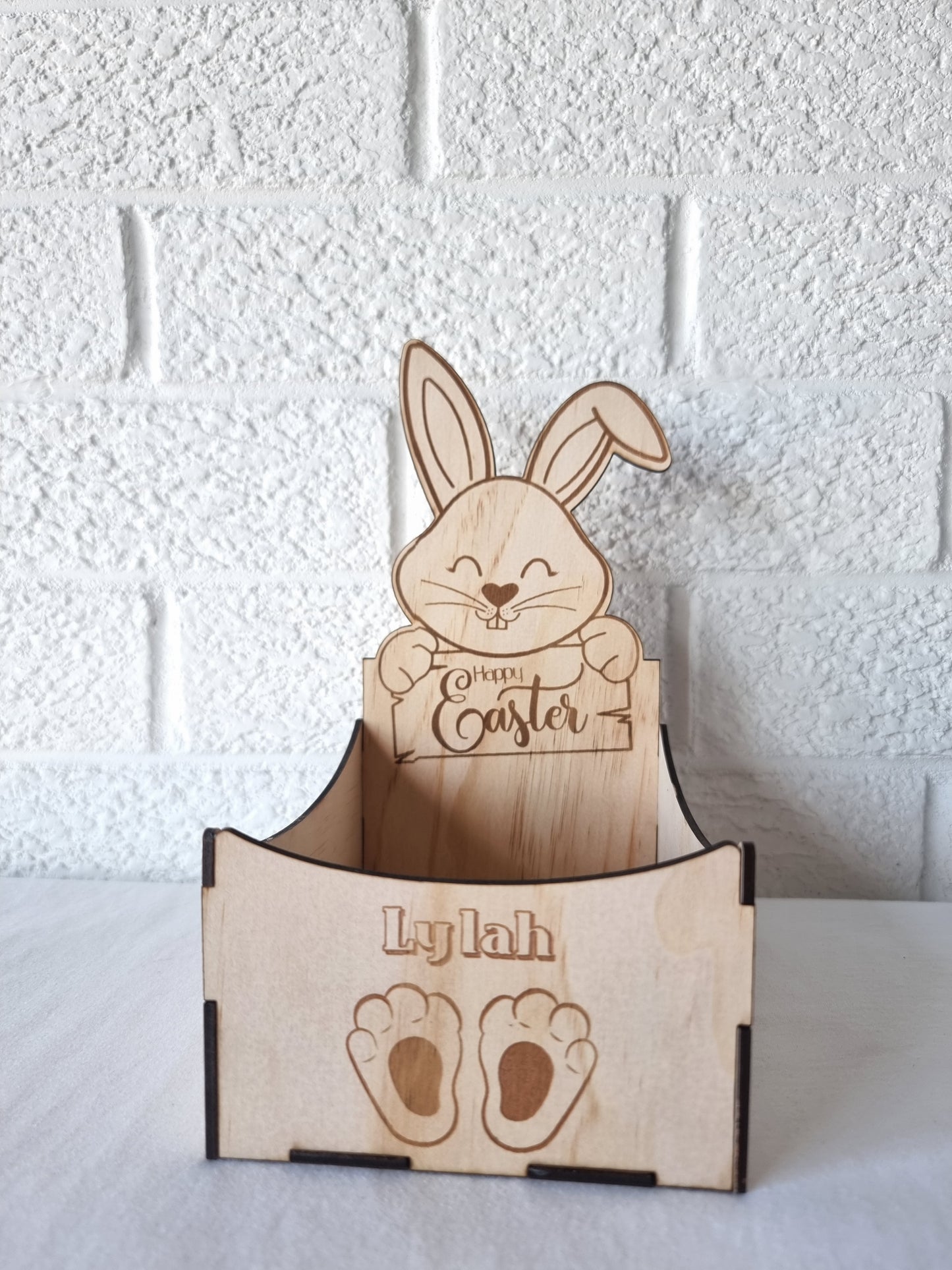 Engraved Easter Bunny Open Box - Design Hut