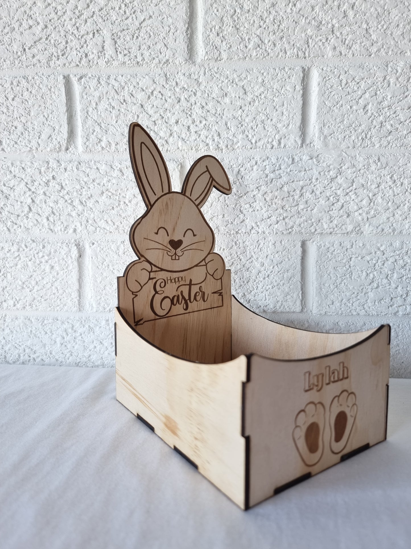 Engraved Easter Bunny Open Box | Design Hut