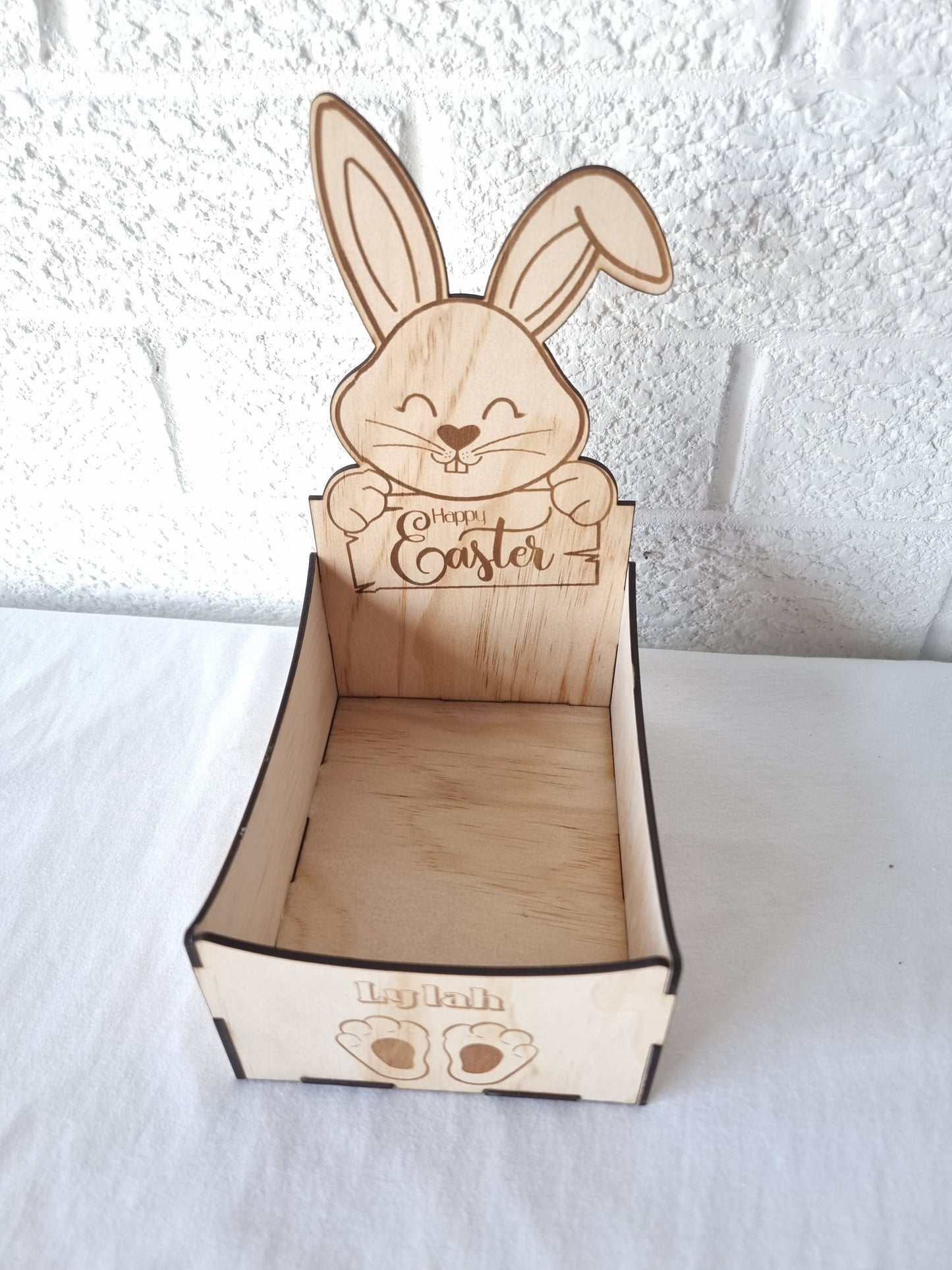 Engraved Easter Bunny Open Box | Design Hut