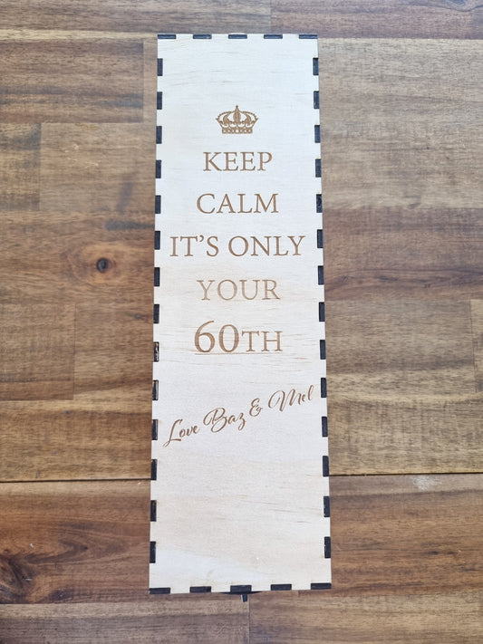 Personalised Engraved Wooden Bourbon Box Holder Opening Mechanism- Design Hut