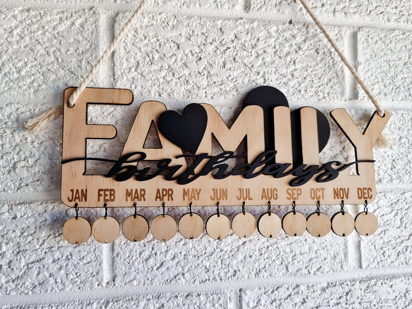 Wooden Family Birthday Calendar Design Hut Design Hut Wooden Family Birthday Calendar Design Hut Design Hut