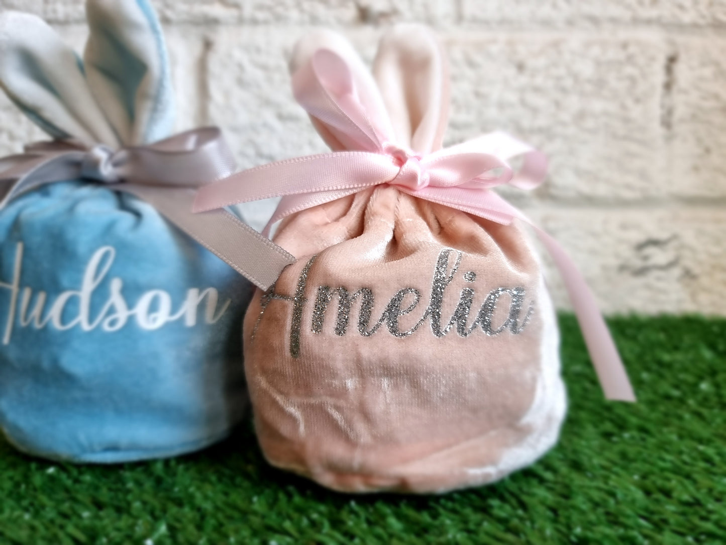 Velvet Easter Gift Bags Personalised - Design Hut