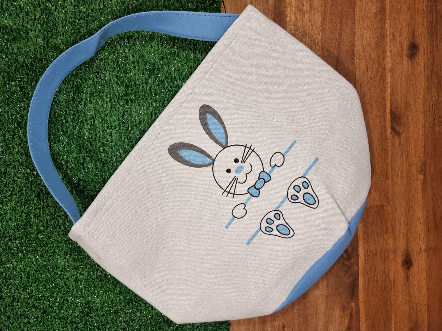 Personalised Easter Bunny Calico Bag - Design Hut