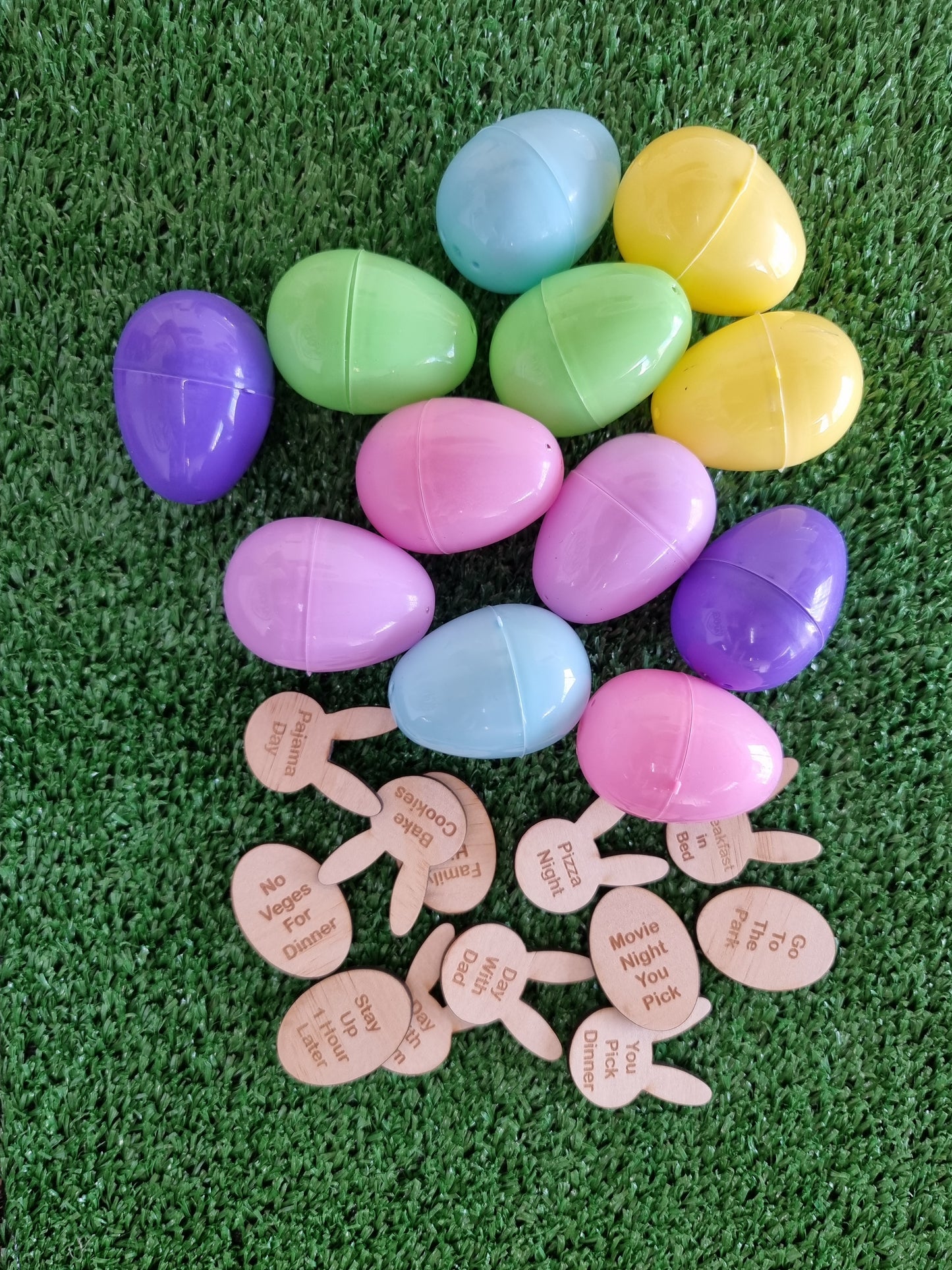 Easter Coupon Tokens with Plastic Easter eggs | Design Hut