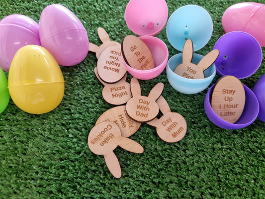 Easter Coupon Tokens with Plastic Easter eggs | Design Hut