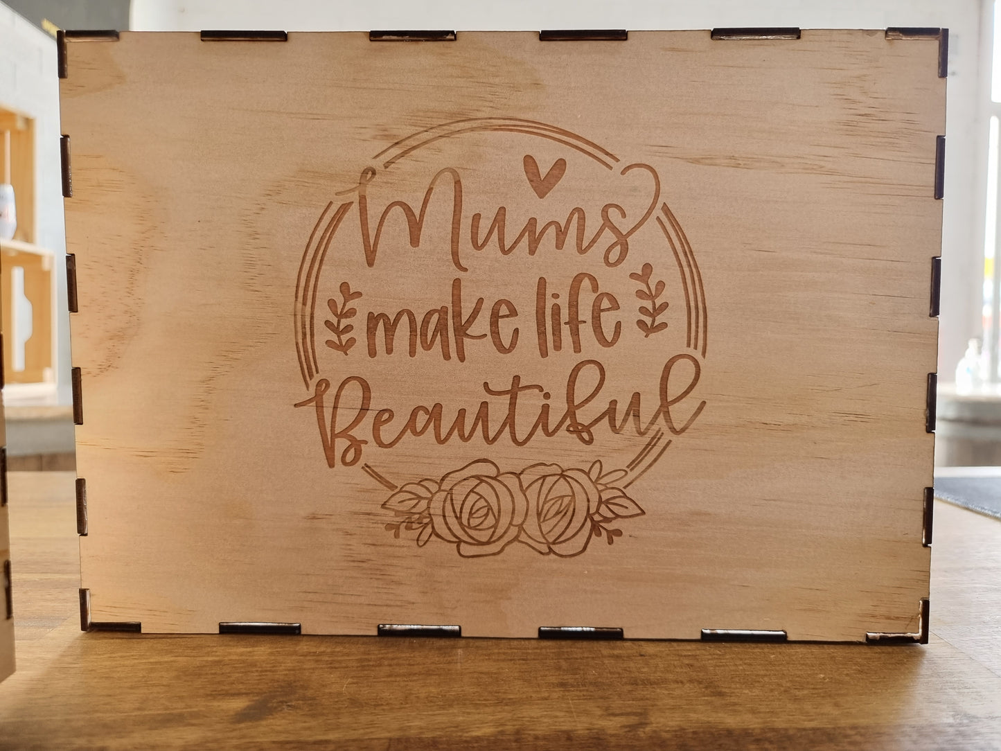 Personalised Engraved Wooden Gift Box For Her - Design Hut