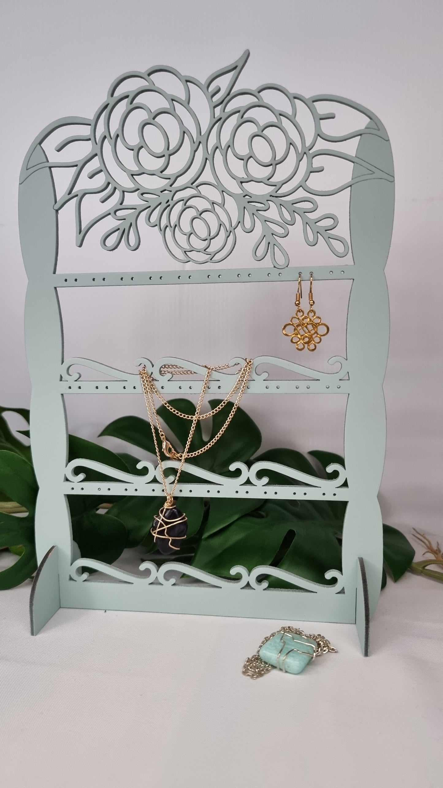 Boho Floral Jewelry Stand - Design Hut