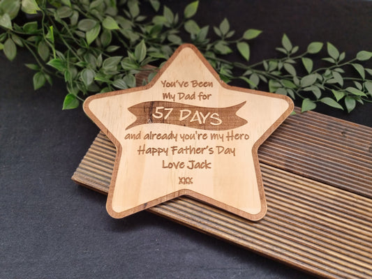Father's Day Star shaped Sign/ Plaque