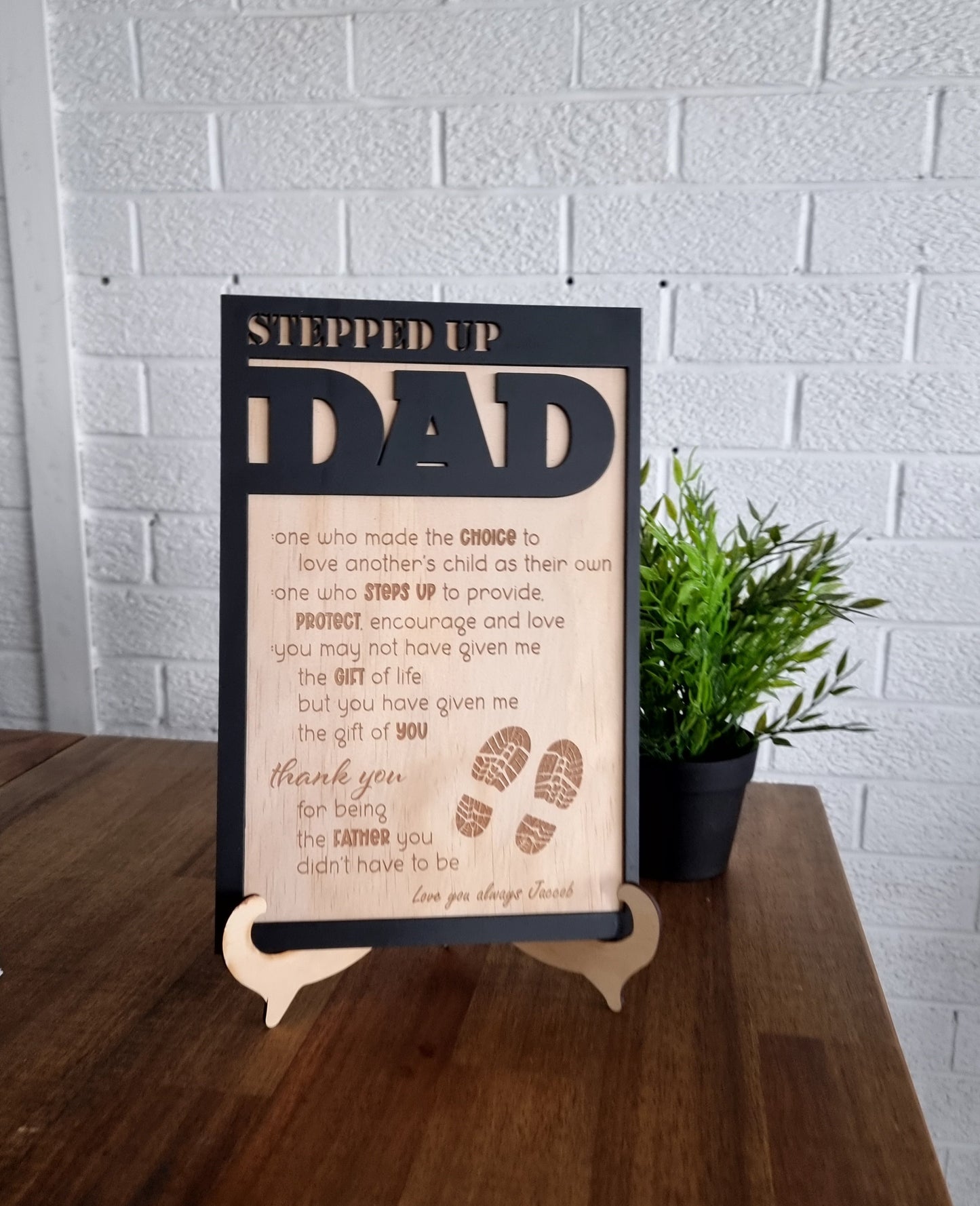 Father's Day Personalised Plaque | Design Hut