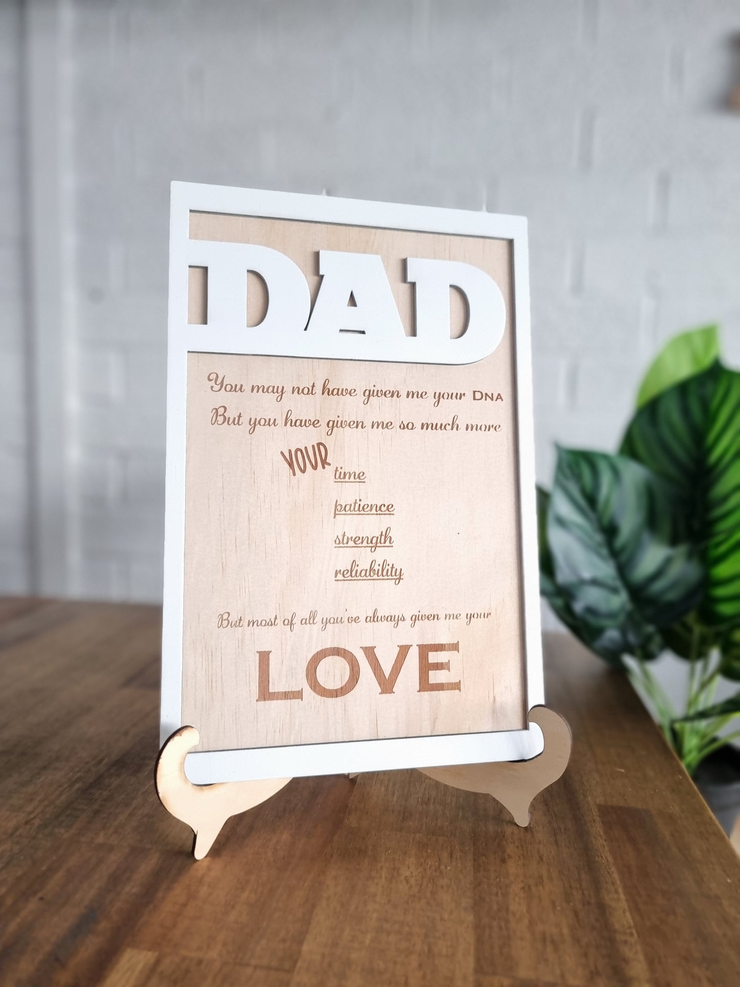 Father's Day Personalised Plaque | Design Hut