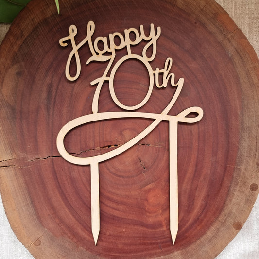 Wooden Personalised Cake Topper