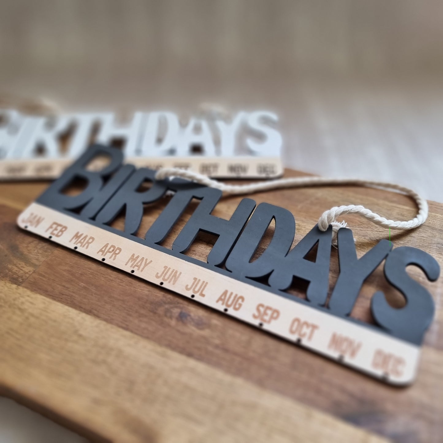 Wooden Birthday Calendar - Design Hut