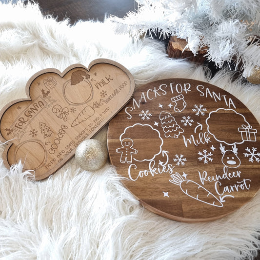 Christmas Santa Snack Board - Two Designs | Design Hut