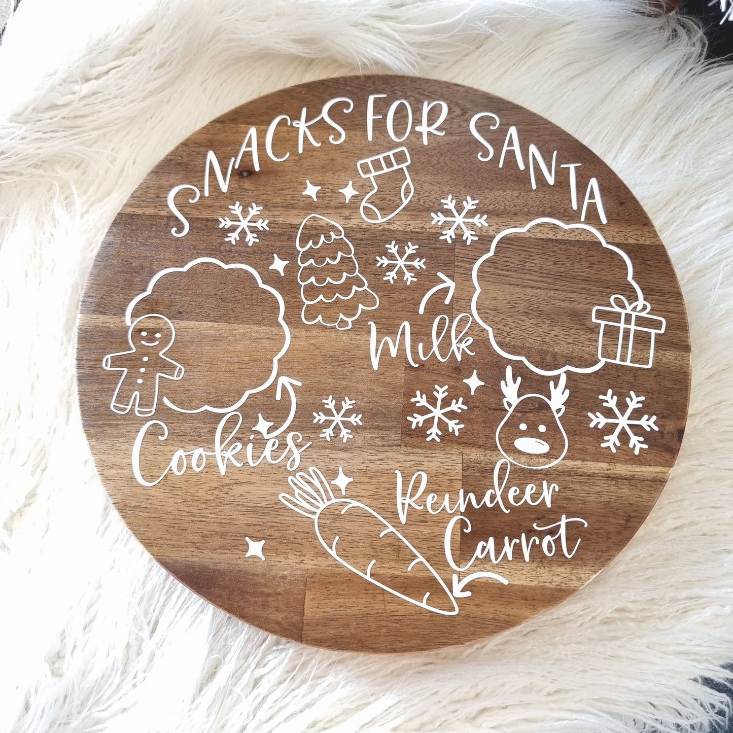 Christmas Santa Snack Board - Two Designs | Design Hut