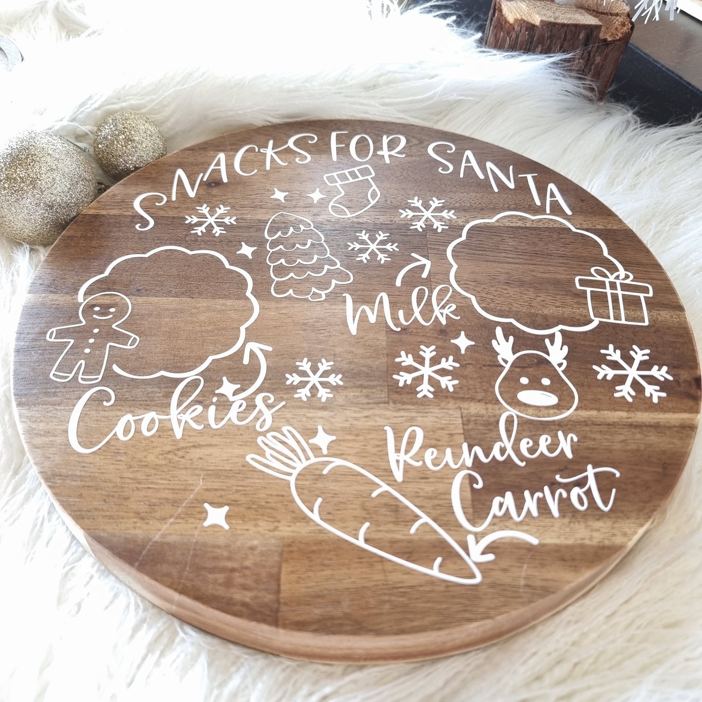 Christmas Santa Snack Board - Two Designs | Design Hut