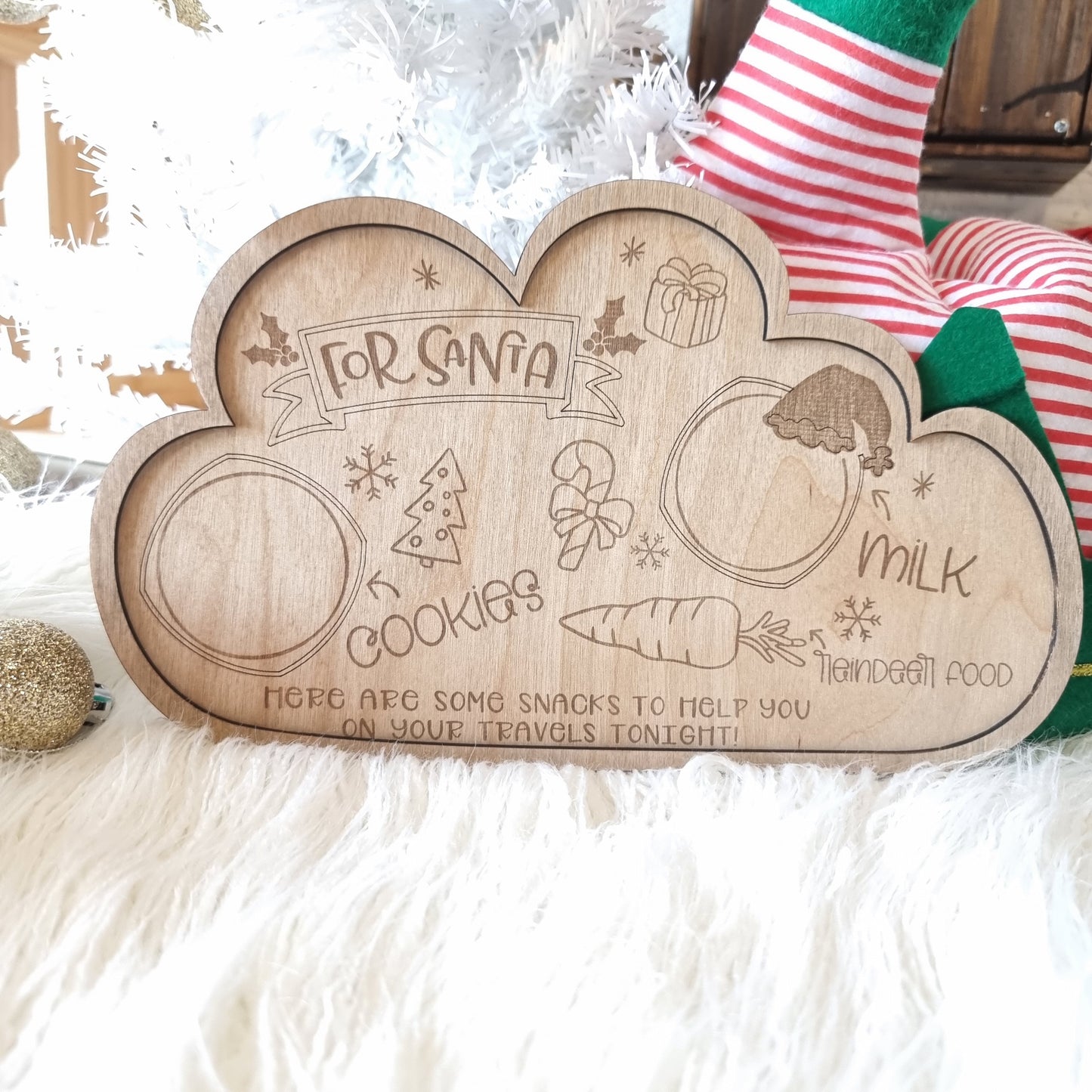 Christmas Santa Snack Board - Two Designs | Design Hut