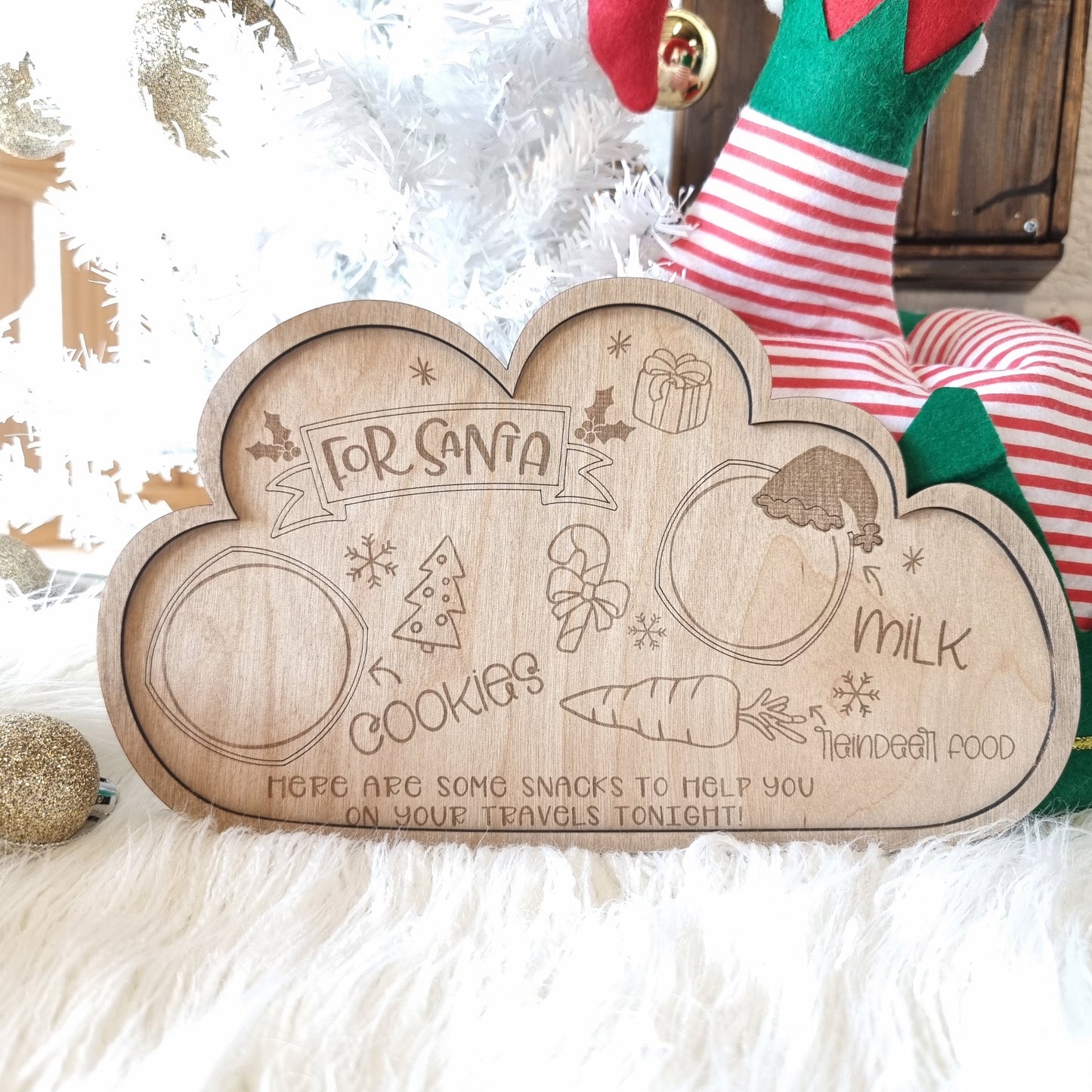 Christmas Santa Snack Board - Two Designs | Design Hut